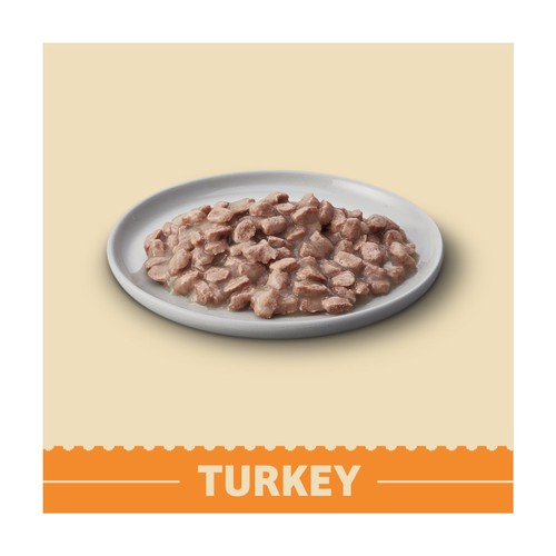 James Wellbeloved Grain Free Kitten Wet Cat Food Turkey in Gravy Pouches