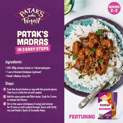 Patak's Madras Curry Meal Kit
