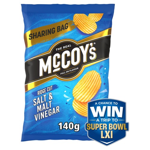 McCoy's Salt & Malt Vinegar Sharing Crisps