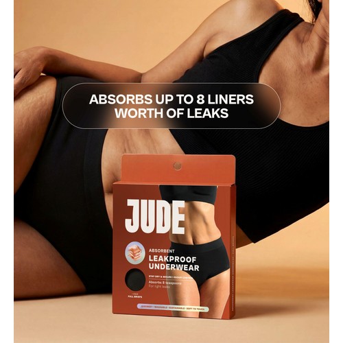 Jude Washable Absorbent High Waist Pants Black Medium