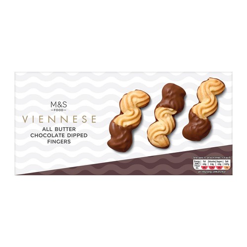 M&S All Butter Viennese Milk Chocolate Dipped Fingers