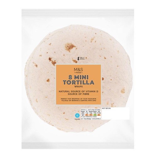 M&S Mini White Tortilla Wraps