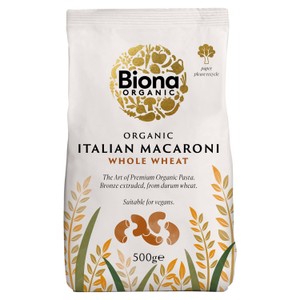  Biona Organic Whole Macaroni Pasta 