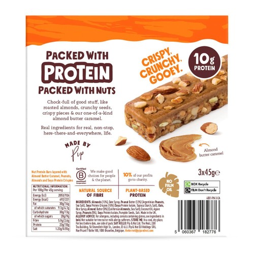 Pip & Nut Protein Caramel Almond Bars