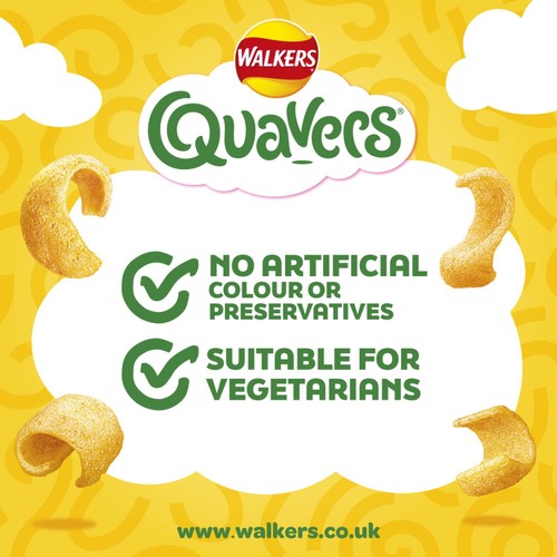 Walkers Quavers Cheese Multipack Snacks 6x16g
