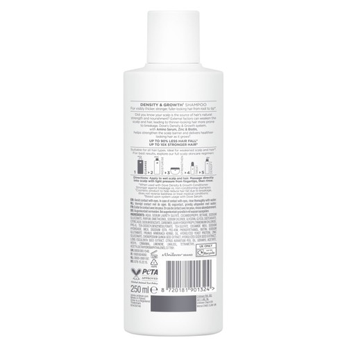 Dove Density + Hair Growth Shampoo for Thicker, Fuller Hair