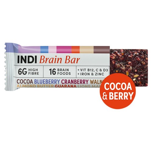 INDI Brain Bar Cocoa and Berry High Fibre Snack