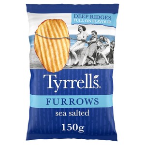 Furrows Sea Salted Sharing Crisps 150g
