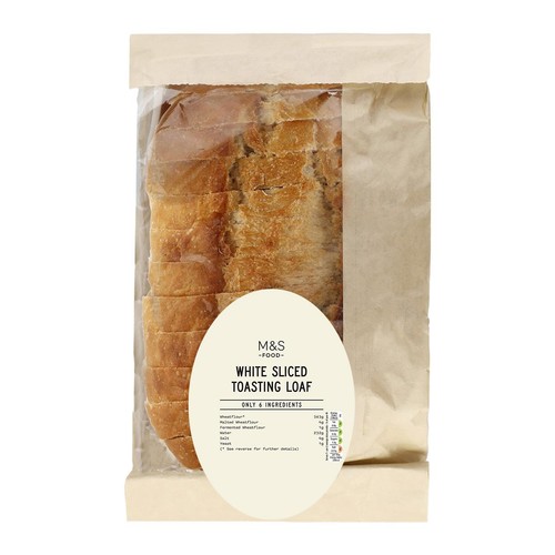 M&S Only 6 Ingredients White Sliced Toasting Loaf