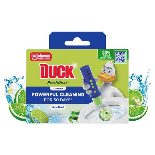 Duck Toilet Fresh Discs Holder Lime