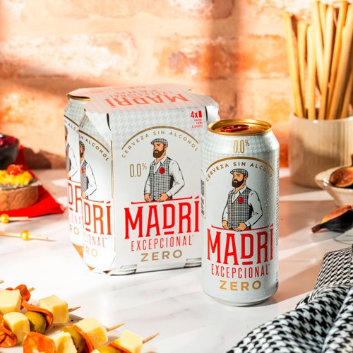 Madri Excepcional 0% Premium Lager Cans
