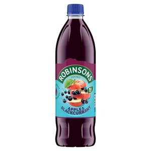 Robinsons Single Strength Apple & Blackcurrant No Added Sugar Squash