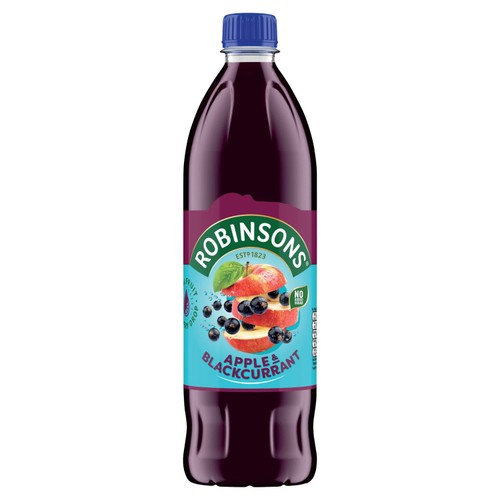 Robinsons Single Strength Apple & Blackcurrant No Added Sugar Squash