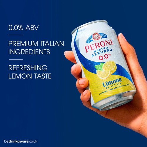 Peroni Alcohol-Free Beer with Lemon