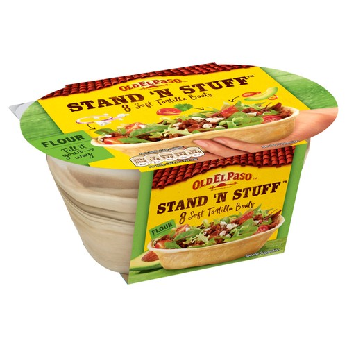 Old El Paso Stand 'N Stuff 8 Soft Tortilla Boats Wrap193g