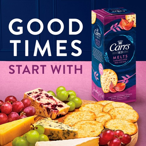 Carr's Melts Caramelised Red Onion Crackers
