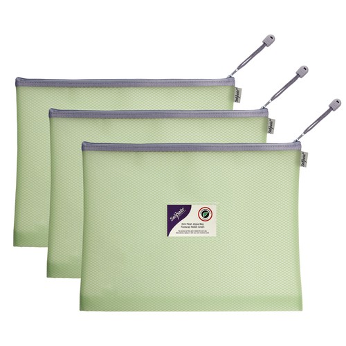 Snopake A4+ EVA Green Mesh Zip Bag