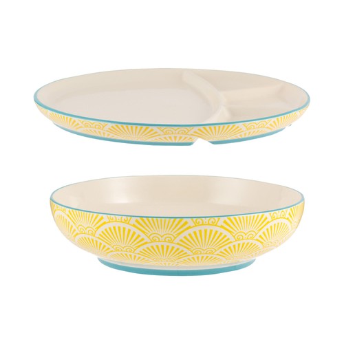 Typhoon World Foods Multi-Cuisine Bowl and Divider Plate