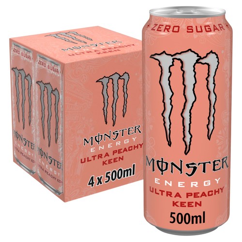 Monster Energy Drink Ultra Peachy Keen Zero Sugar