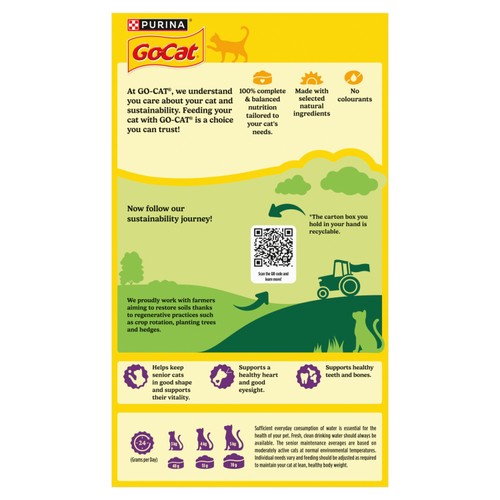 Go-Cat Senior Chicken and Turkey Dry Cat Food 