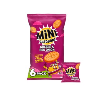 Jacob's Mini Cheddars Cheddar & Red Onion Baked Snacks Multipack