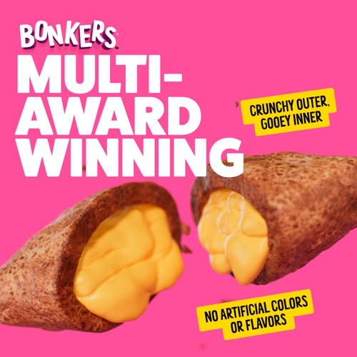 BONKERS Cat Bites Crunchy & Soft Catnip Chick N' Cheddar Flavour Cat Treats