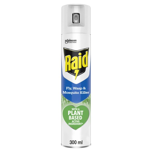 Raid Plant Based Fly, Wasp & Mosquito Killer Aerosol Spray