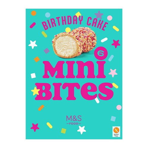 M&S Mini Cookie Dough Birthday Cake Ice Cream Bites