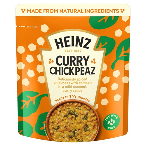 Heinz Curry Chickpeas with Coconut and Spinach