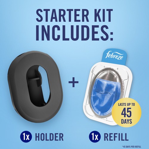 Febreze Bin Freshener Starter Kit Cotton Fresh