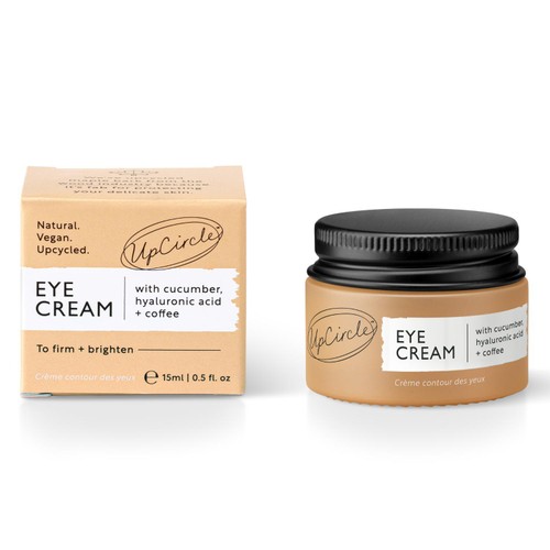 UpCircle Eye Cream with Cucumber, Hyaluronic Acid + Coffee