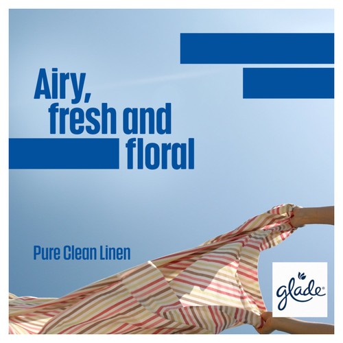 Glade ONE Sense & Spray Holder & Refill Clean Linen Air Freshener