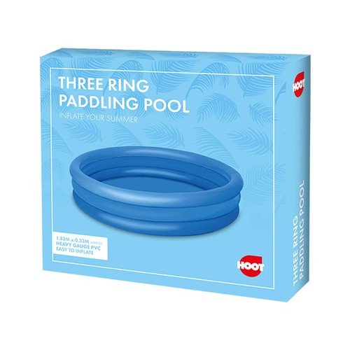 Hoot Three Ring Paddling Pool 1.83m x 0.33m