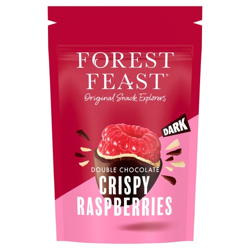 Forest Feast Double Chocolate Crispy Raspberries