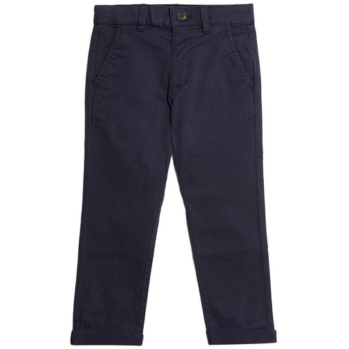 M&S Boys Cotton Rich Chinos, 5-6 Years, Navy