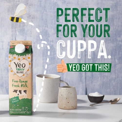 Yeo Valley Organic Fresh Semi Skimmed Milk