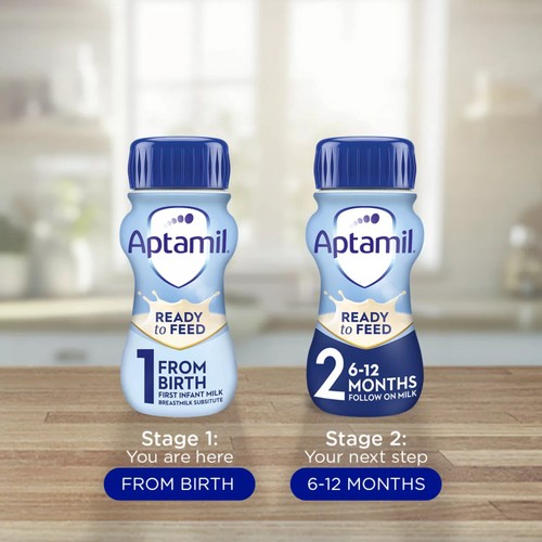 Aptamil 1 First Infant Baby Milk Formula Liquid Ready to Feed from Birth