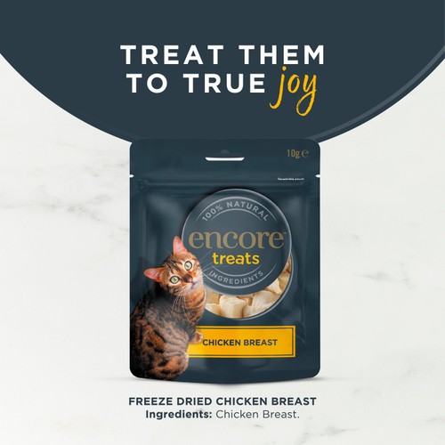 Encore Natural Freeze Dried Chicken Breast Cat Treats