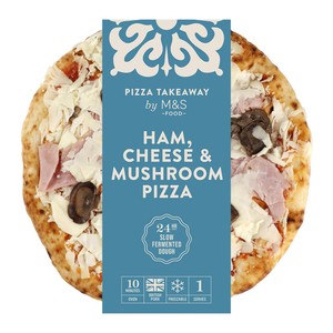 M&S Ham, Cheese & Mushroom Woodfired & Stonebaked Pizza