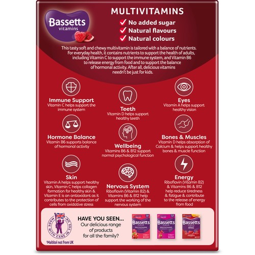 Bassetts Raspberry & Pomegranate  Adult Multivitamins 