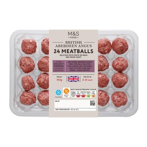 M&S Select Farms 24 Aberdeen Angus Beef Meatballs