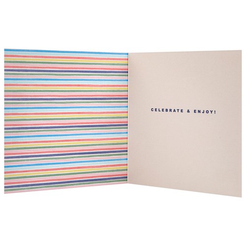 M&S Patterned Son Happy Birthday Card