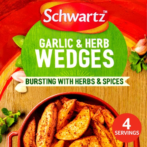 Schwartz Garlic & Herb Wedges Recipe Mix
