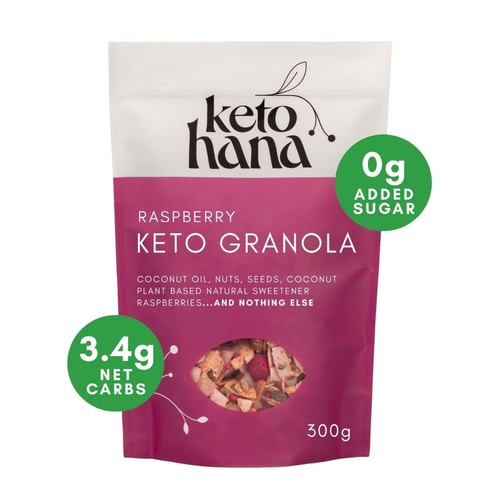 Keto Hana Raspberry Low Sugar Granola