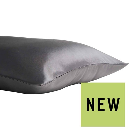 M&S Silk Pillowcase, Charcoal
