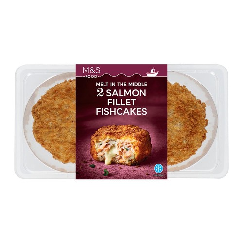 M&S 2 Salmon Fillet Fishcakes