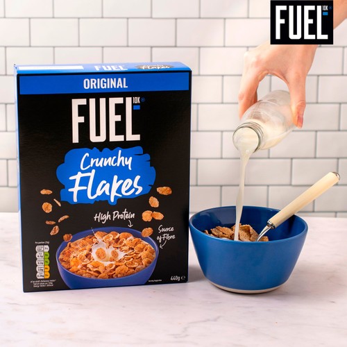FUEL10K Original Crunchy Flakes High Protein Breakfast Cereal