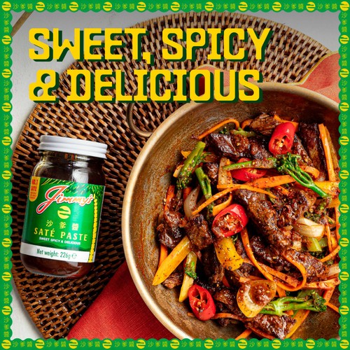 Jimmy's Satay Sate Peanut Paste and Marinade 226g