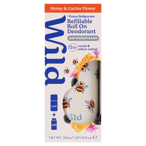 Wild Emma Bridgewater Bee Case, Honey & Cactus Flower Roll On Starter Pack