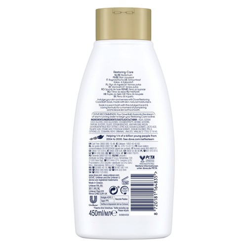 Dove Bubble Bath Soak Restoring Care Coconut & Cacao